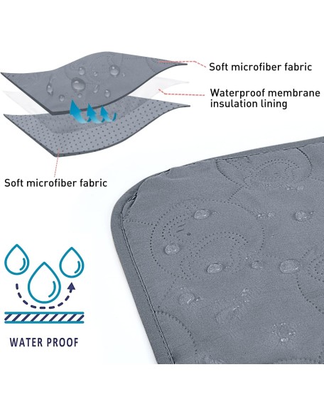 No Slip Pet Couch Cover, Waterproof Dog Bed Pad, Washable Sofa Furniture Protector Mat for Dogs Cats