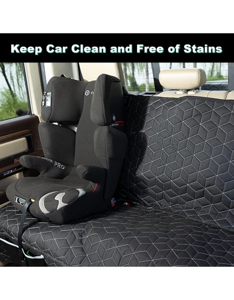 Dog Car Seat Covers for Back Seat, Waterproof Pet Bench Seat Cover for SUV Chevrolet Silverado/Ram/Ford F-Series/GMC Sierra 600D Heavy Duty Scratch Proof Nonslip Truck Seat Covers for Dogs
