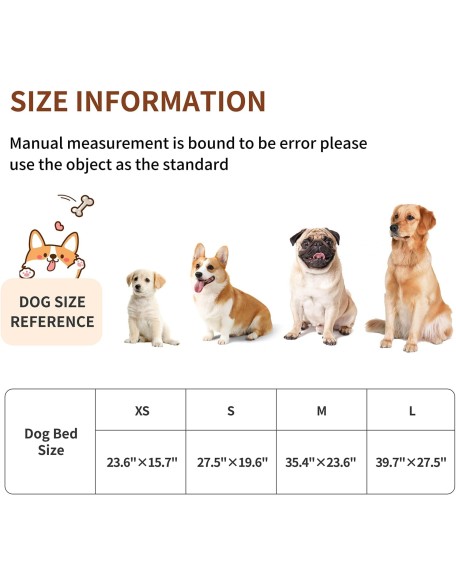Dog Bed Mat Soft Washable Dog Crate Pad Non-Slip Bottom High Resilience