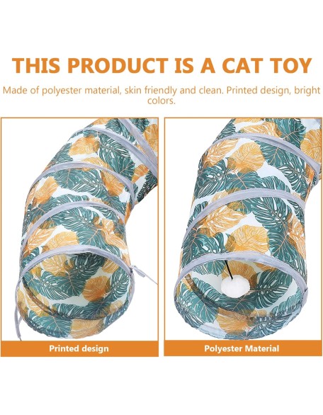 3pcs Collapsible Small Bunny Interactive Adorable S-Tube Play Sleeping Tube Cave Decorative Way Tunnel Bed Puppy Tent: Toy for Polyester Cat Supplies Rabbit Plaything Accessory cat Play (Color : Asso