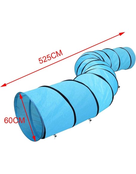 Cat Tunnels Play Tunnels Universal Interactive Toy Portable Cat Tube Tunnel Folded Cat Tunnel for Small Animals Dogs Guinea Pig Outdoor, 60cmx60cmx525cm